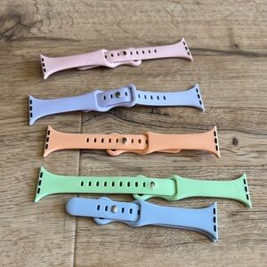 Colorful Silicone Watch Bands Set